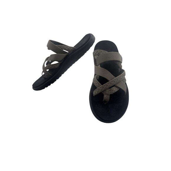 Teva Womens Voya Zillesa Mahani Burnt Olive 6 37 Flip Flops Thong Sandals - Picture 1 of 16